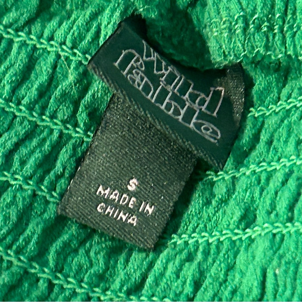 Smocked Waist Skirt Wild Fable Summery Vibrant Green Excellent Condition Small - Picture 4 of 7
